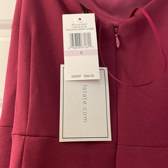 Berry Ruffle Bottom Dress - Picture 4 of 4